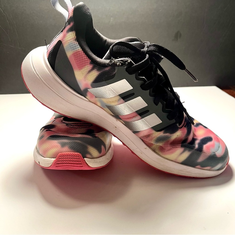 Adidas Women's Pink and Black Athletic Sneakers Size 5.5